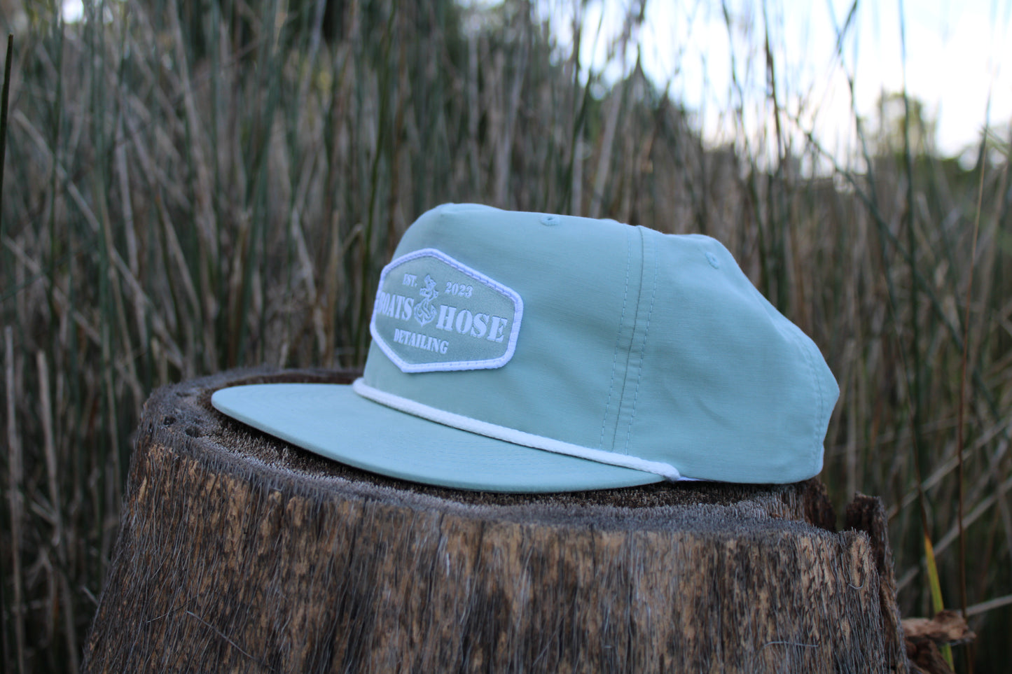 Dusty Blue Rope Hat