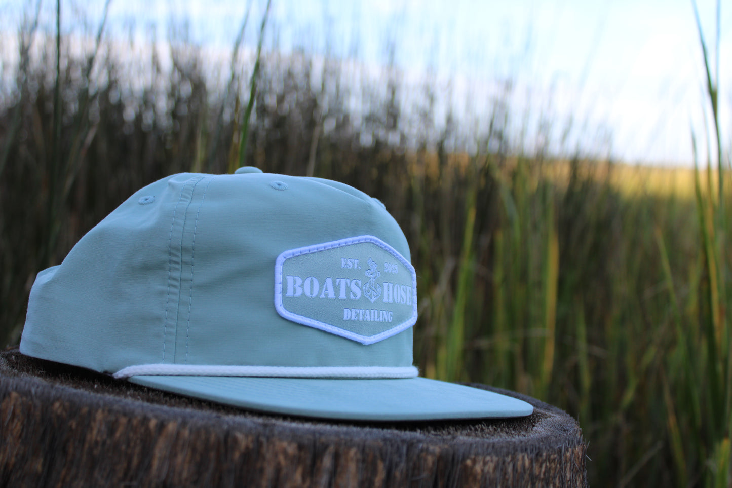 Dusty Blue Rope Hat